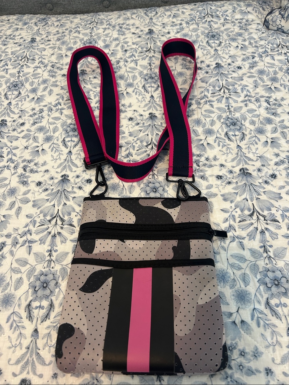 Camo Neoprene Crossbody Bag